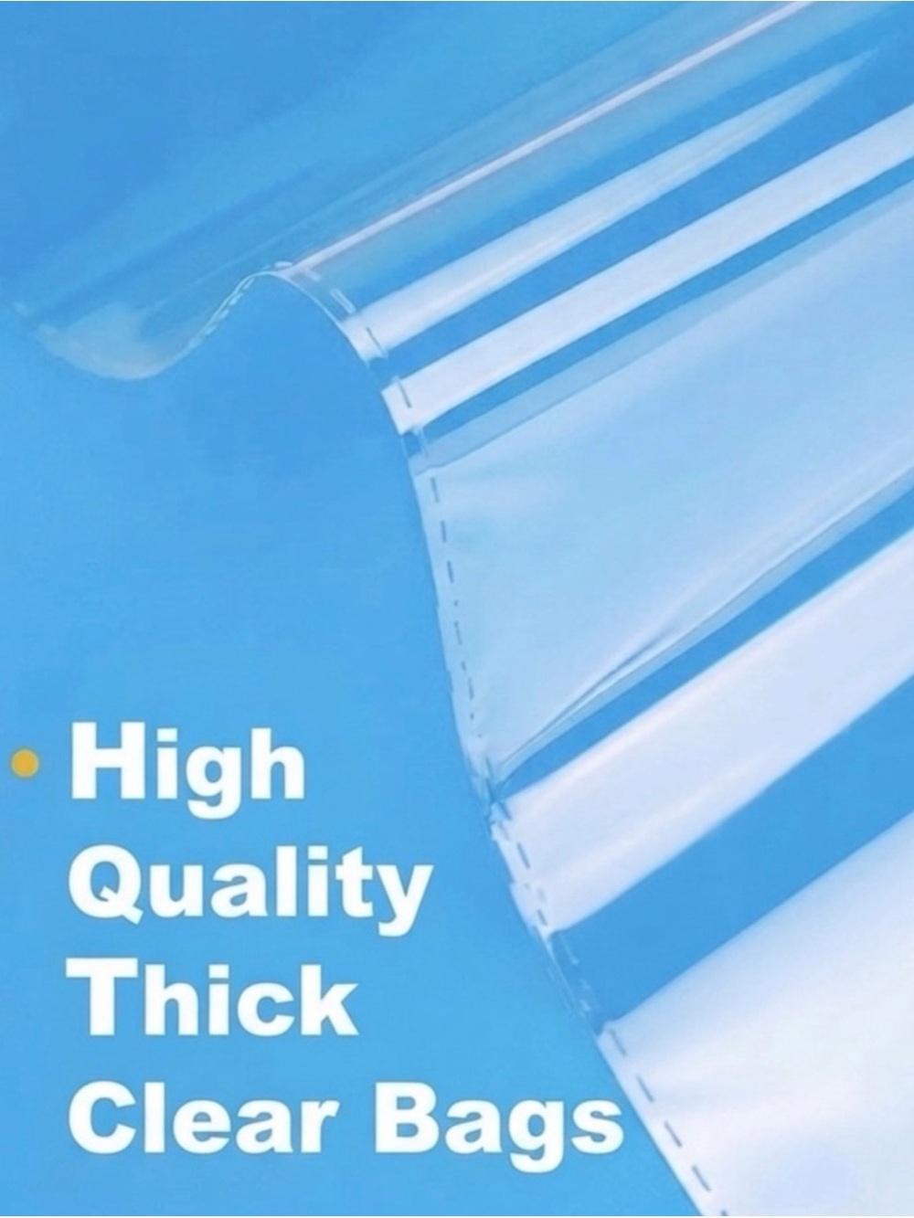 50 pack of Clear Cellophane Bags with Adhesive Seal 10”x13” - Picture 3 of 6